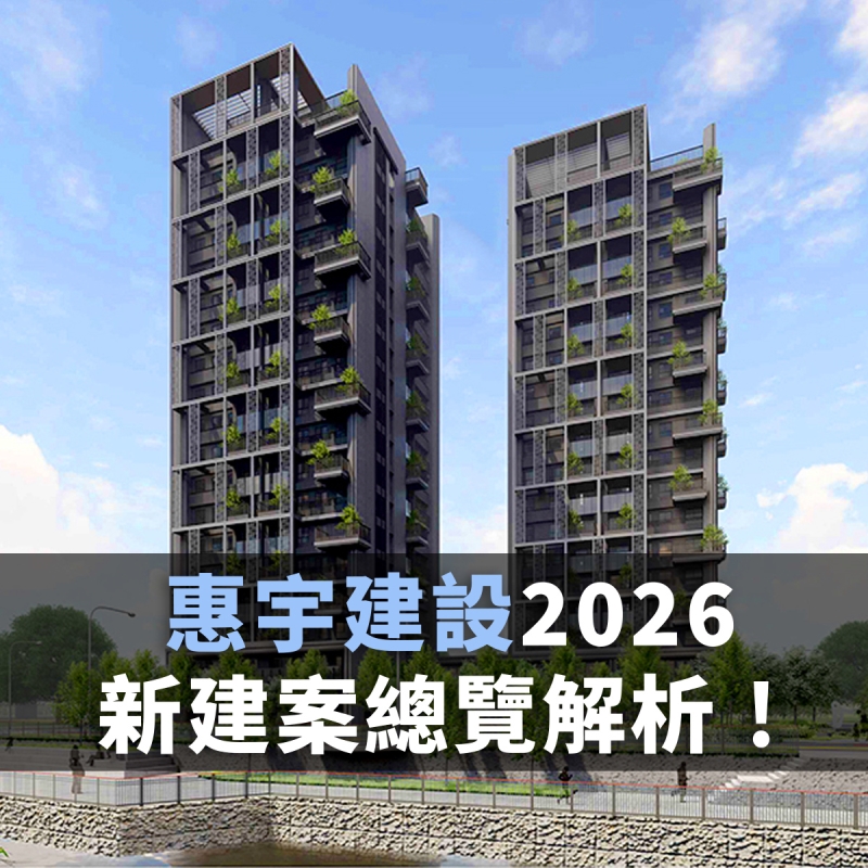 惠宇建設2026新建案總覽與解析！