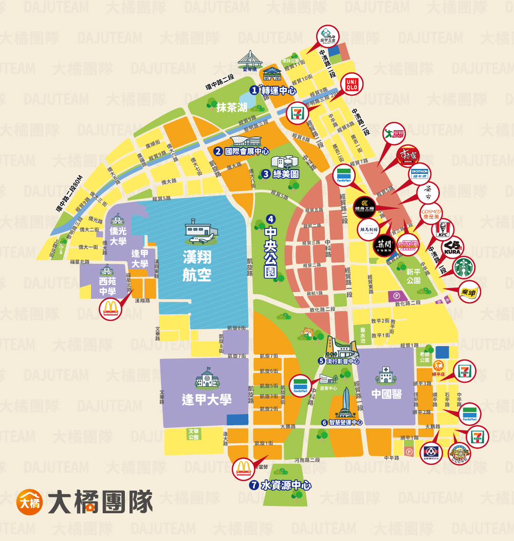 水湳經貿園區-周遭生活機能