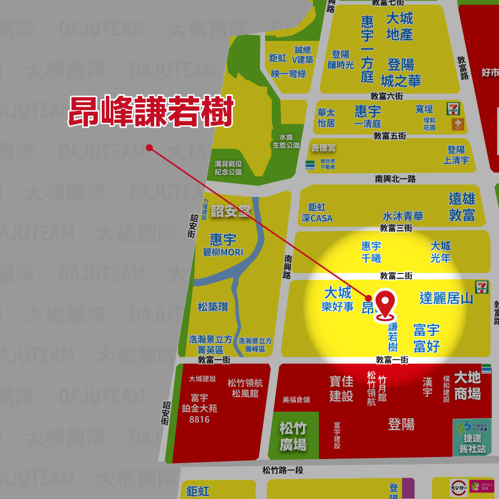 昂峰謙若樹-位置圖