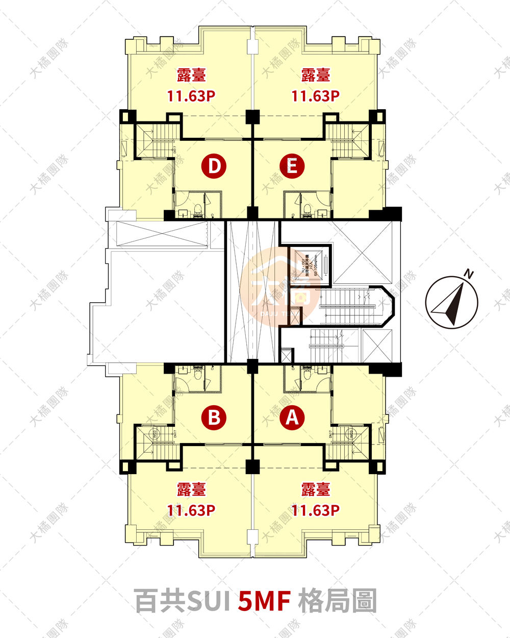 百共SUI-5MF格局圖