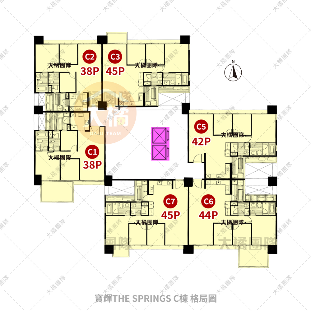 寶輝THE SPRINGS-C棟格局圖