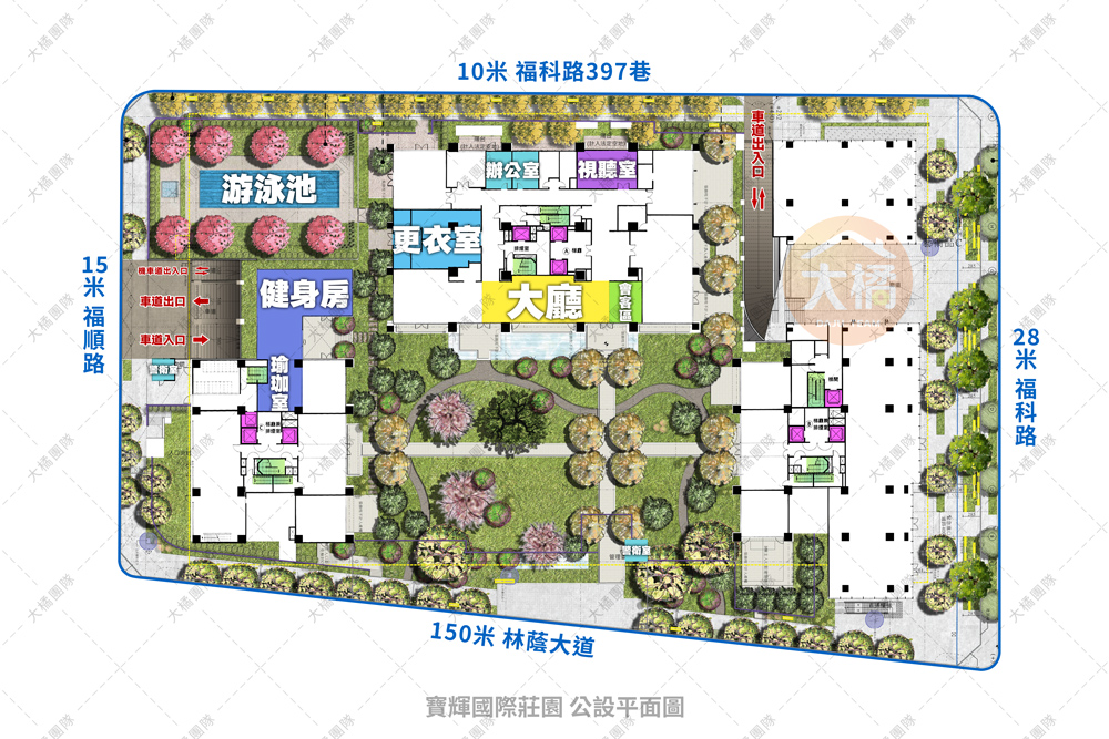 寶輝國際莊園-公設平面圖