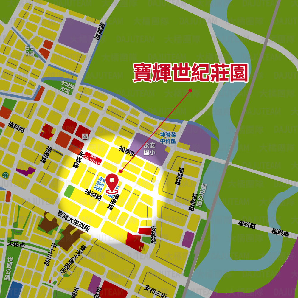 寶輝世紀莊園-位置圖