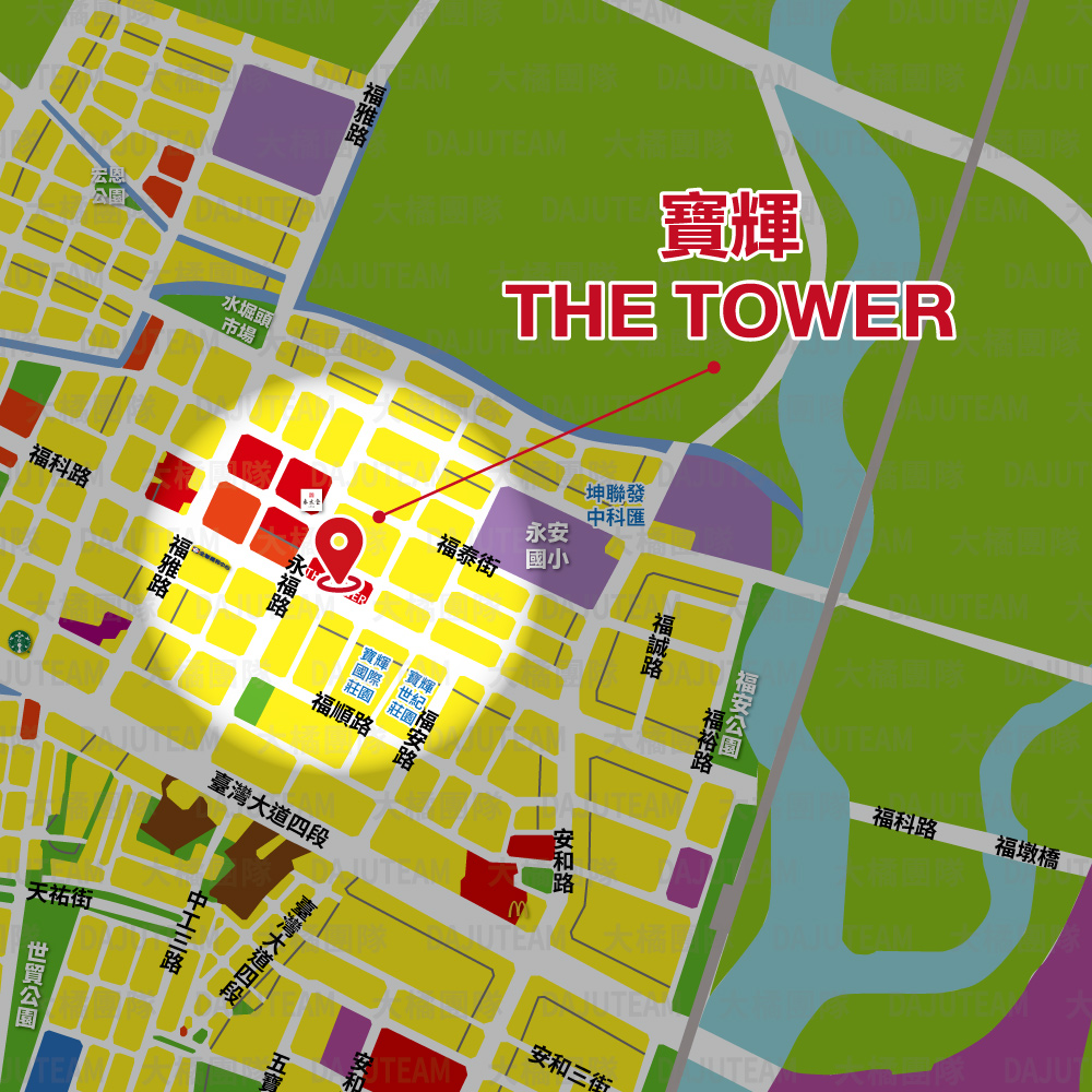 寶輝THE TOWER-位置圖