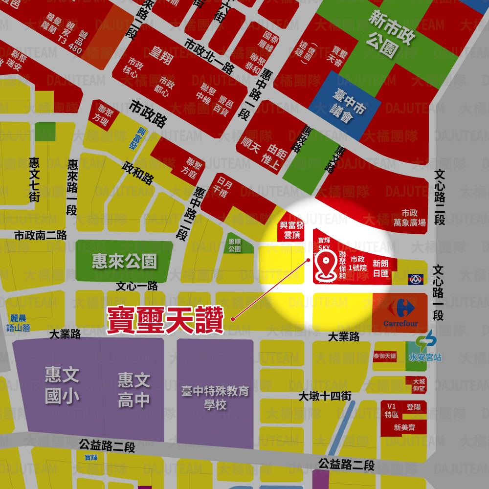 寶璽天讚-位置圖