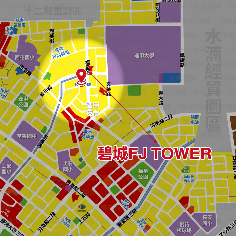 碧城FJ TOWER-位置圖