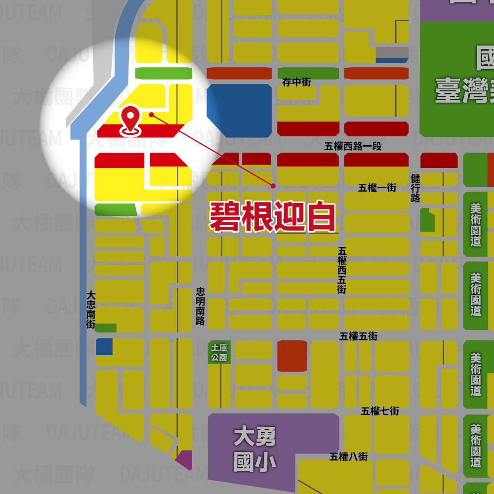 碧根迎白-位置圖