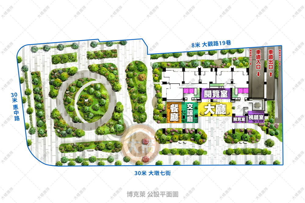 博克萊-公設平面圖