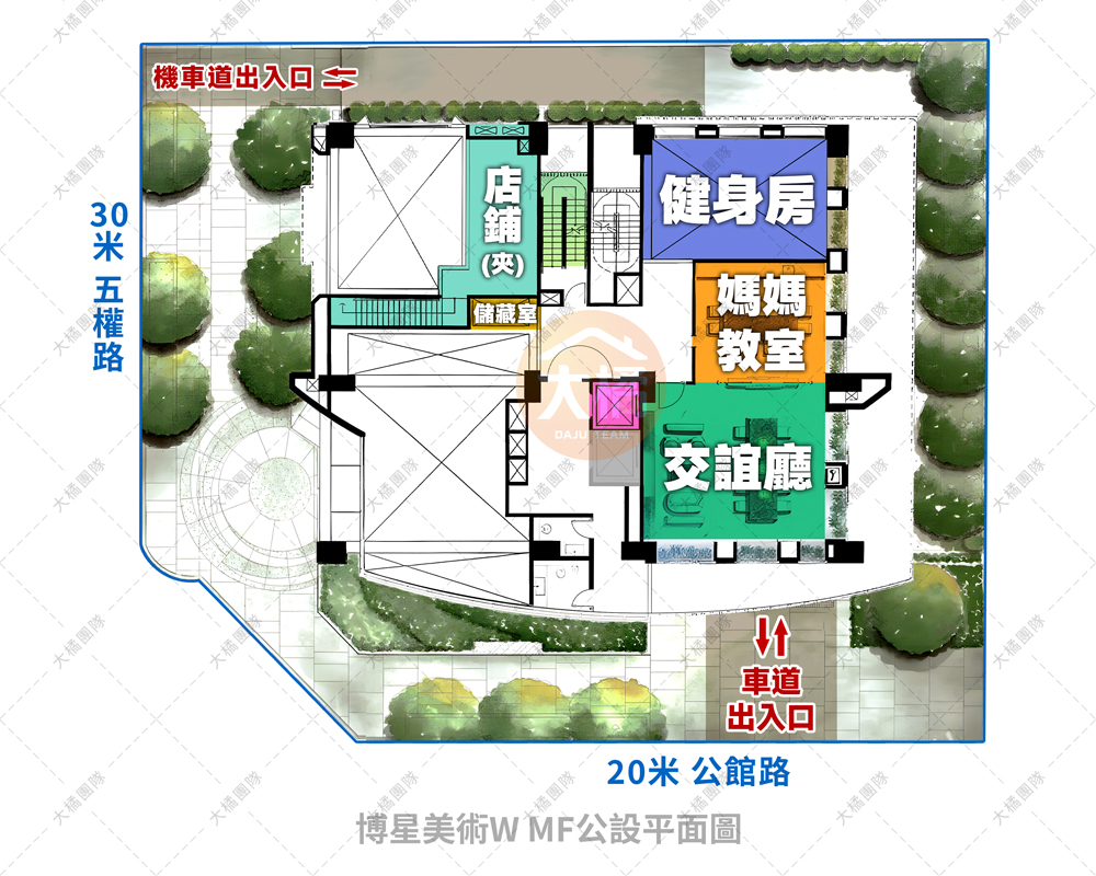 博星美術W-MF公設平面圖