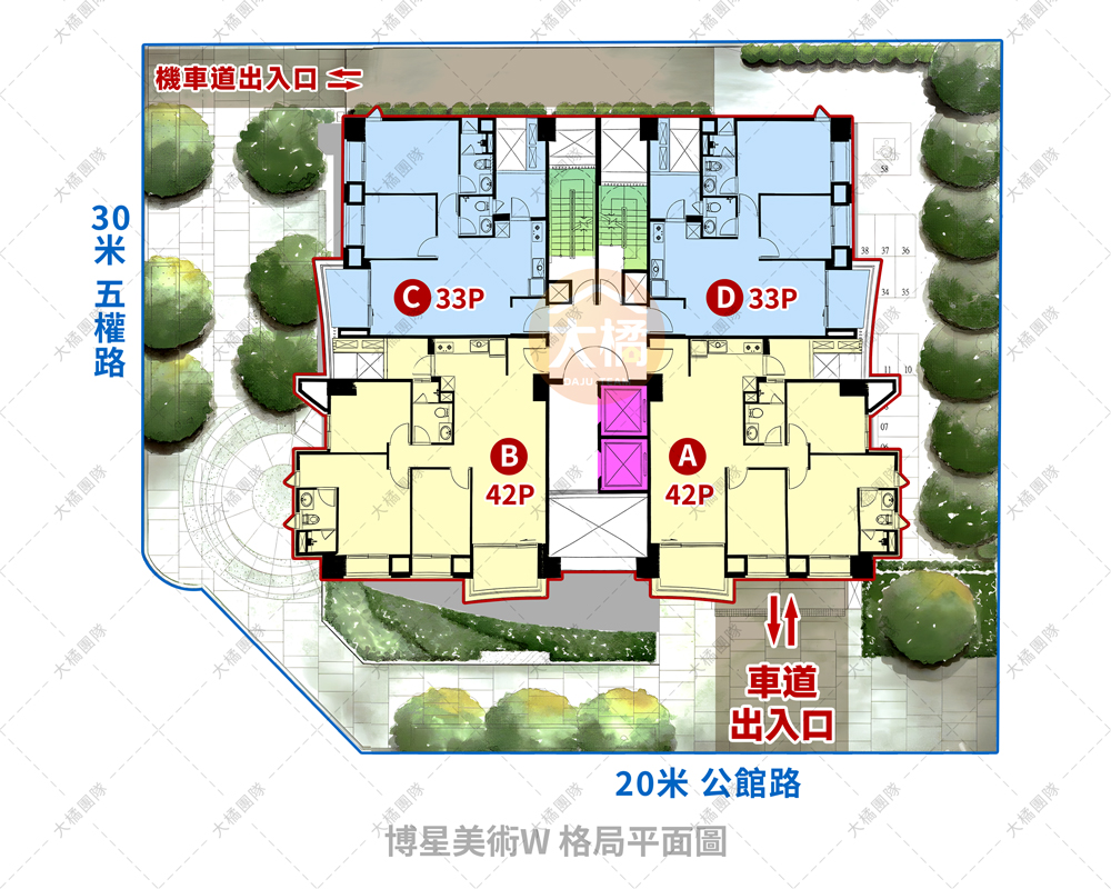 博星美術W-格局平面圖