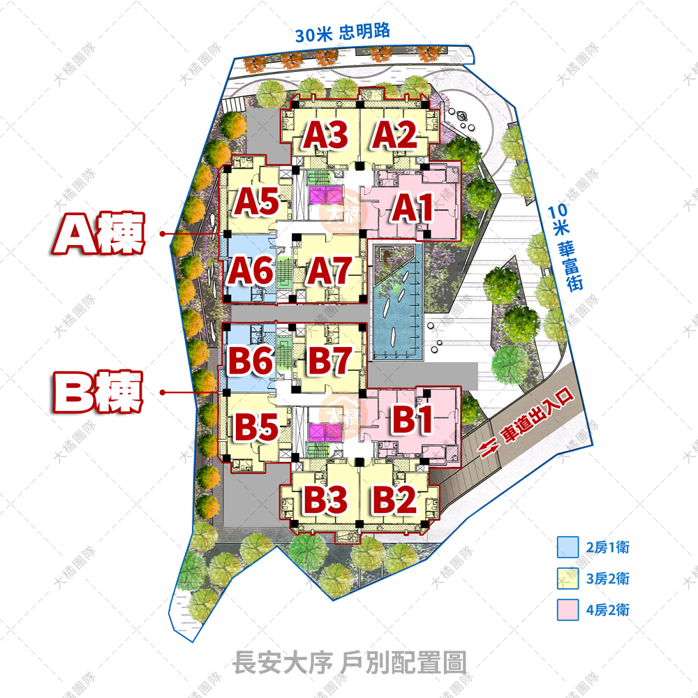 長安大序-戶別配置圖