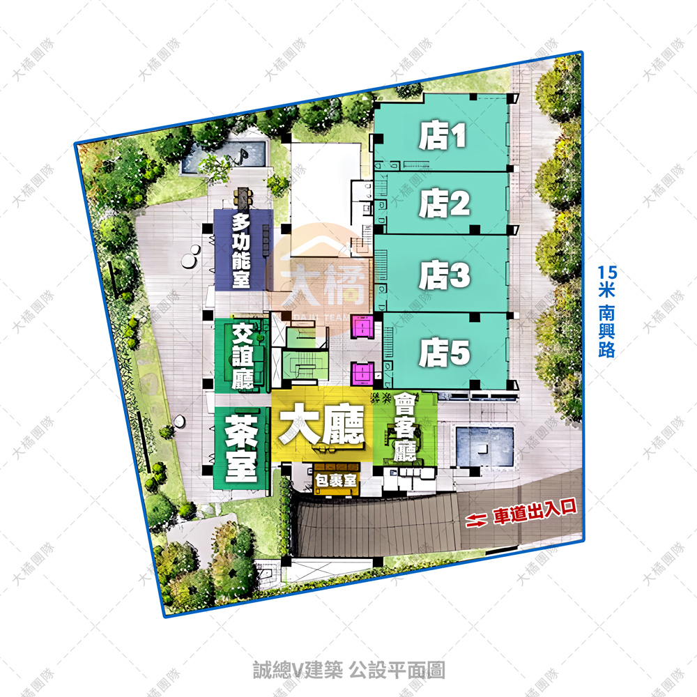 誠總V建築-公設平面圖