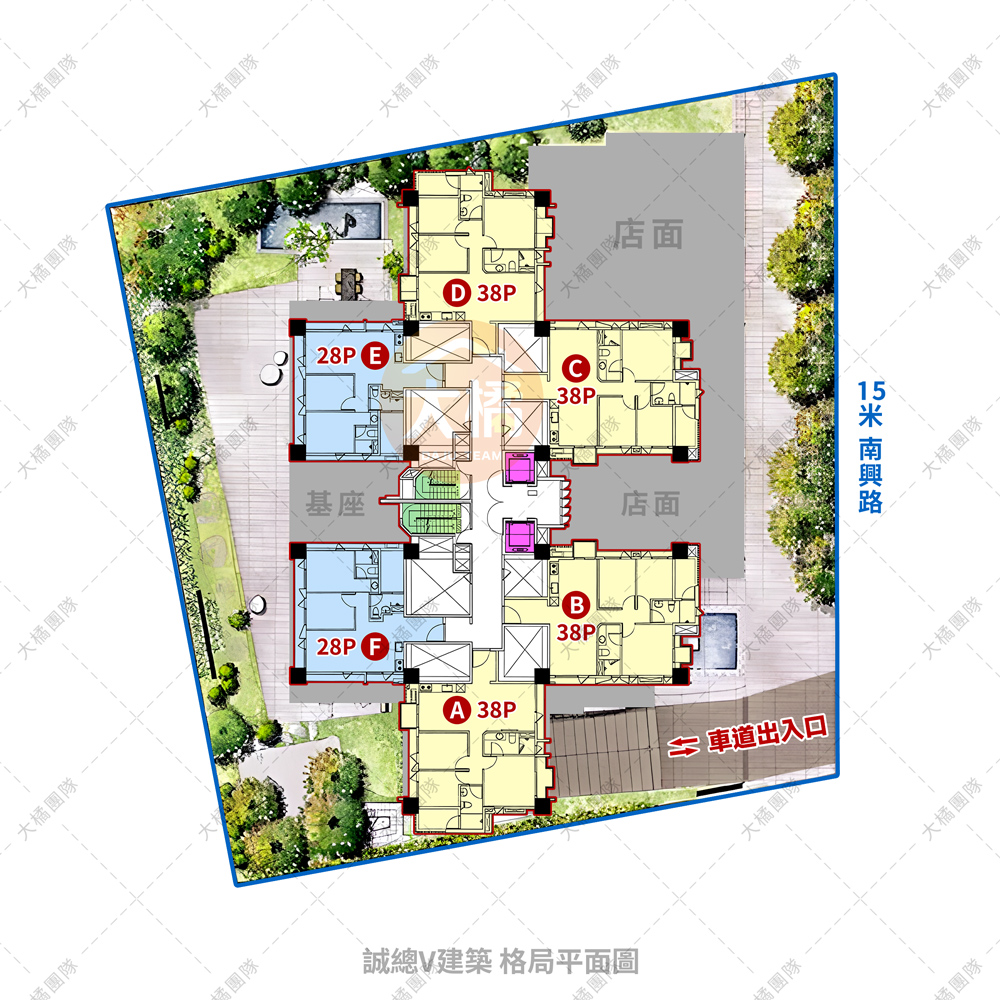 誠總V建築-格局平面圖