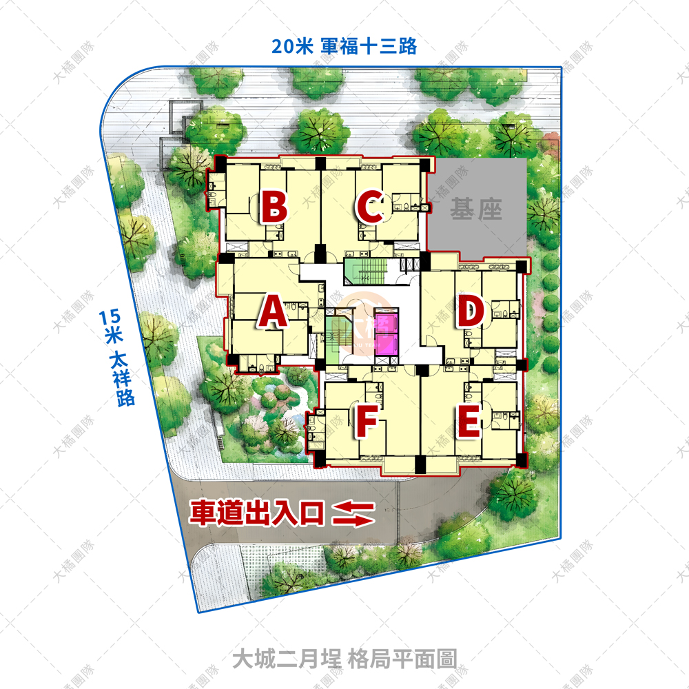 大城二月埕-格局平面圖