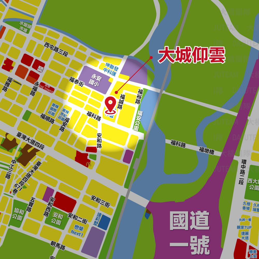 大城仰雲-位置圖