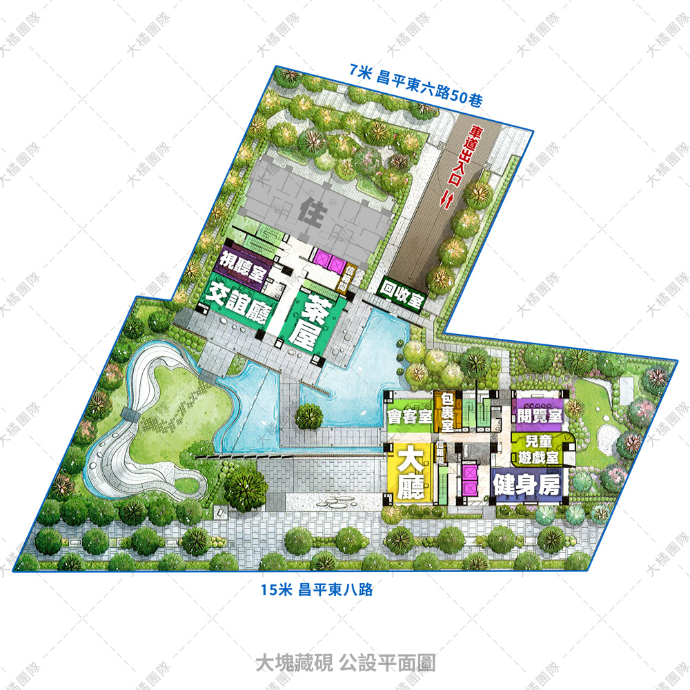 大塊藏硯-公設平面圖