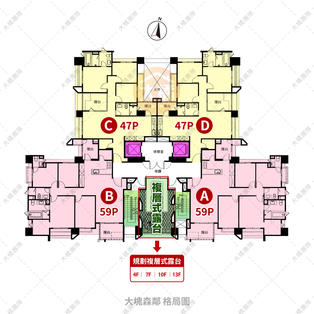 大塊森鄰-格局圖