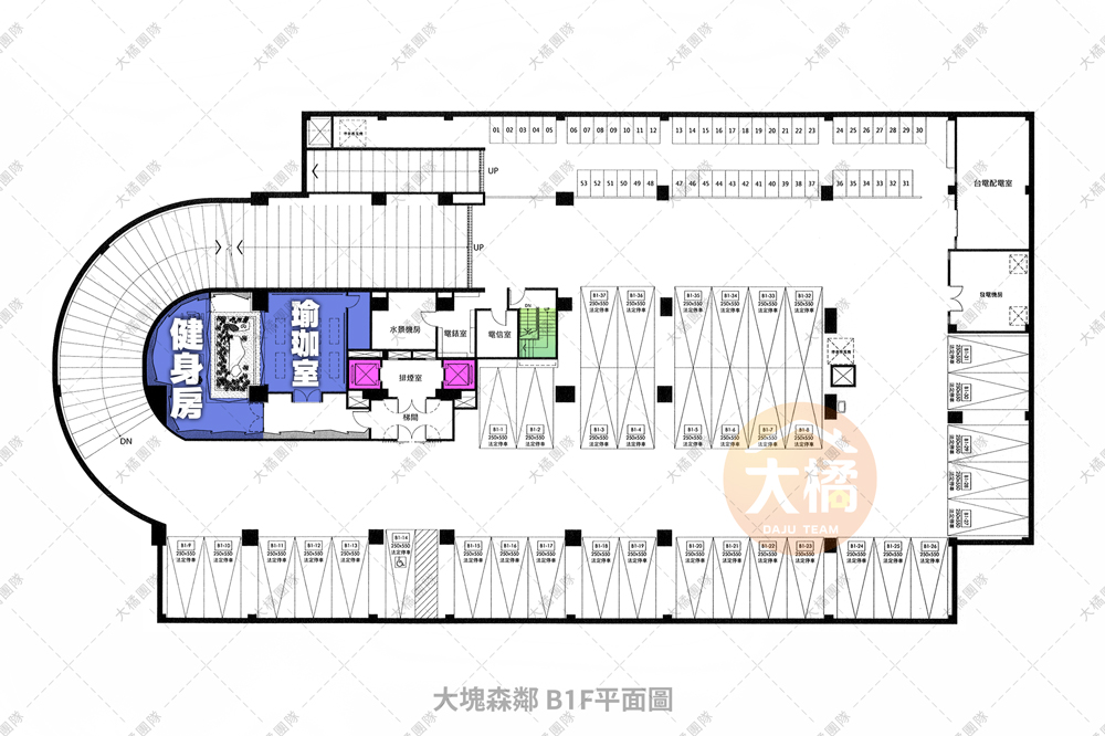大塊森鄰-B1F平面配置