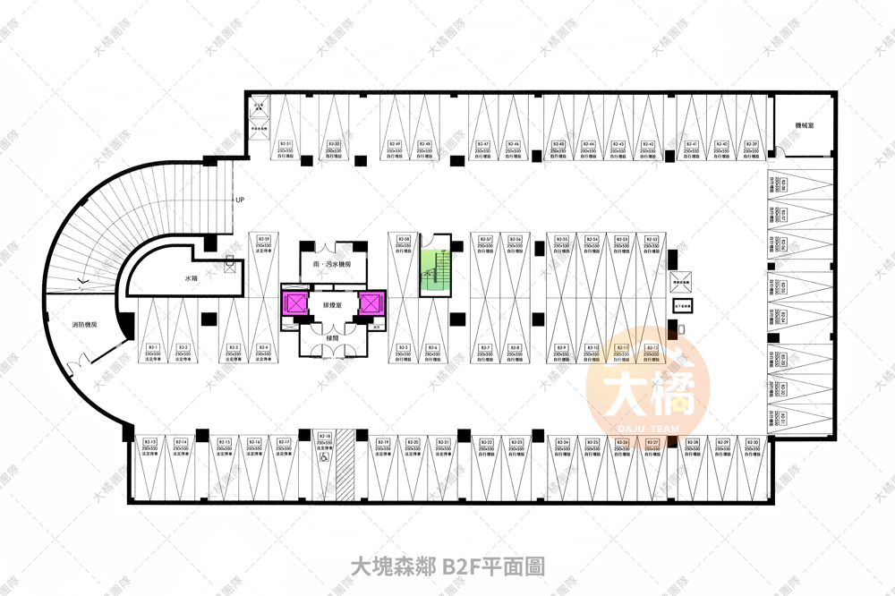 大塊森鄰-B2F平面配置