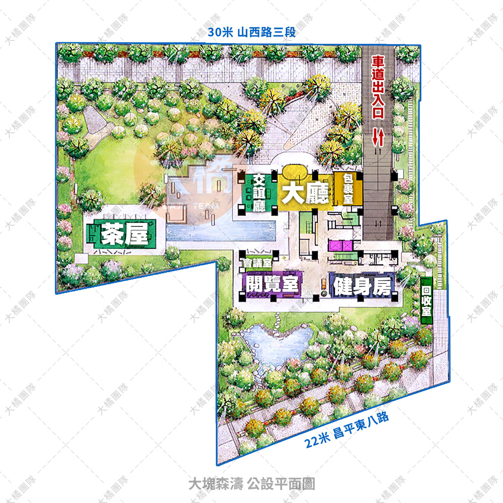 大塊森濤-公設平面圖