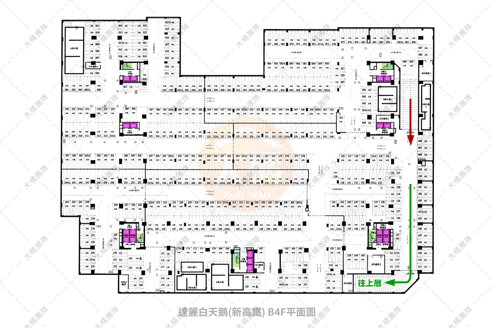 達麗白天鵝新高鐵-停車場配置B4F