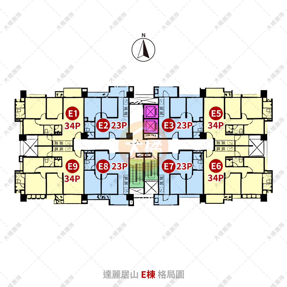 達麗居山-E棟格局圖