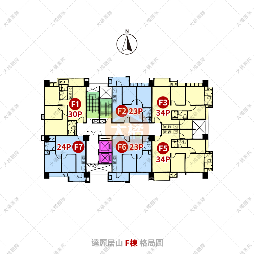 達麗居山-F棟格局圖