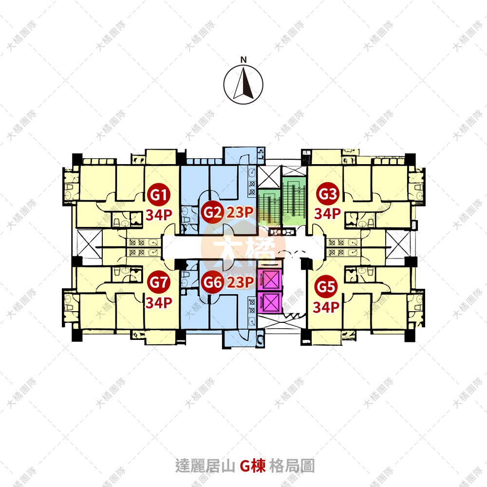 達麗居山-G棟格局圖