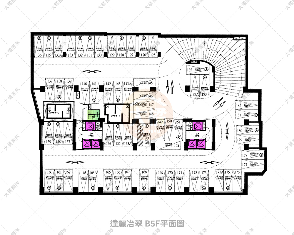 達麗冶翠-停車場配置B5F