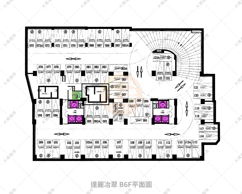 達麗冶翠-停車場配置B6F