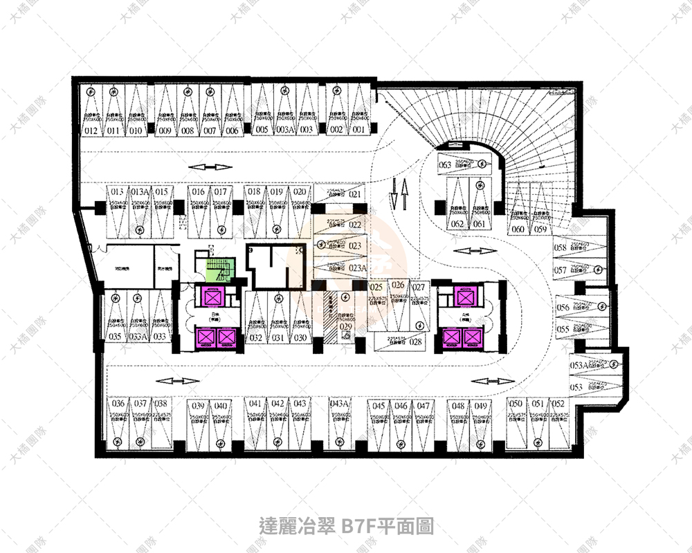 達麗冶翠-停車場配置B7F