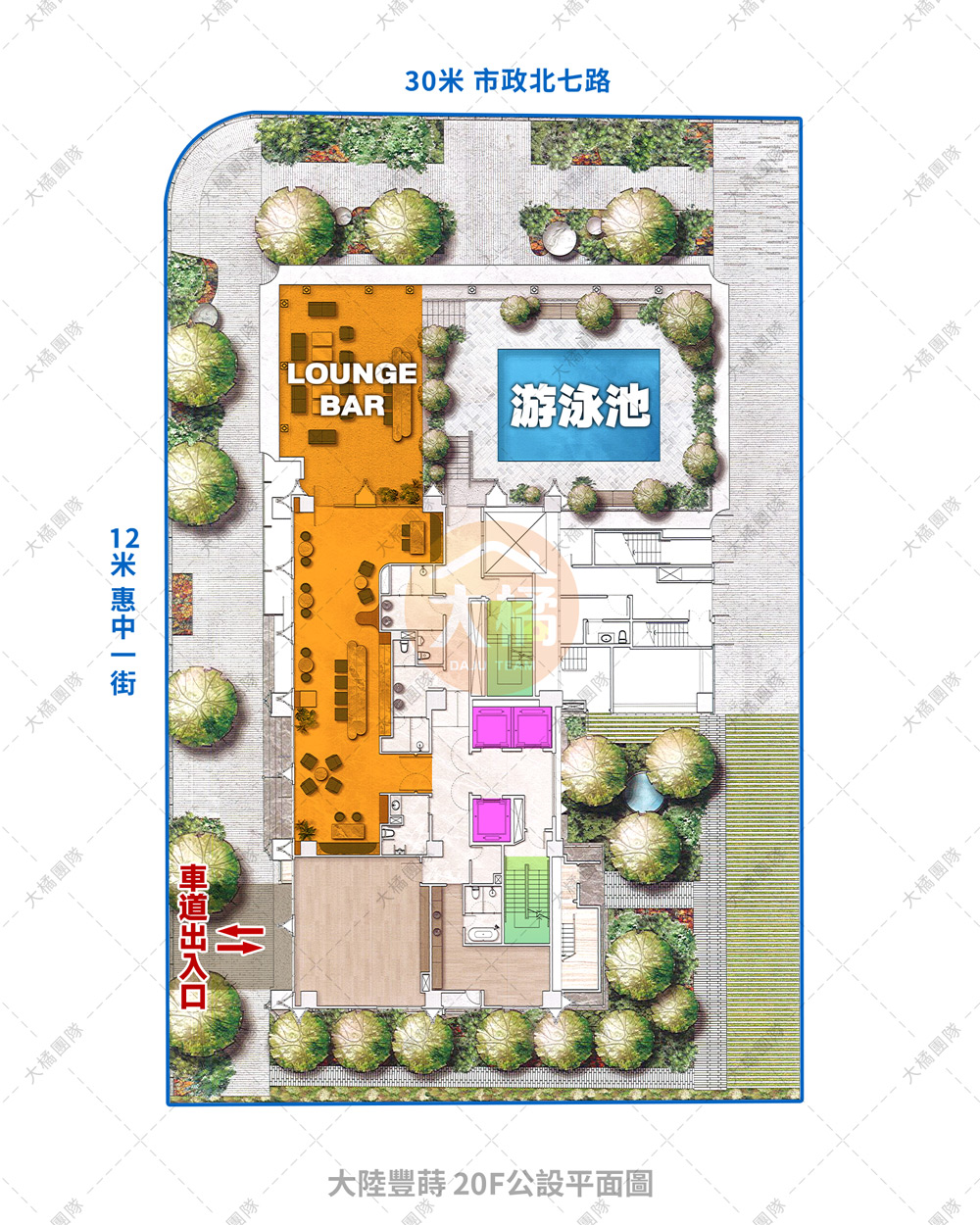 大陸豐蒔-公設平面圖
