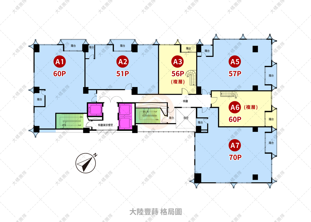 大陸豐蒔-格局圖