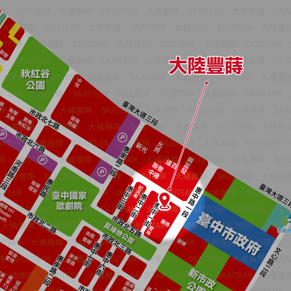 大陸豐蒔-位置圖