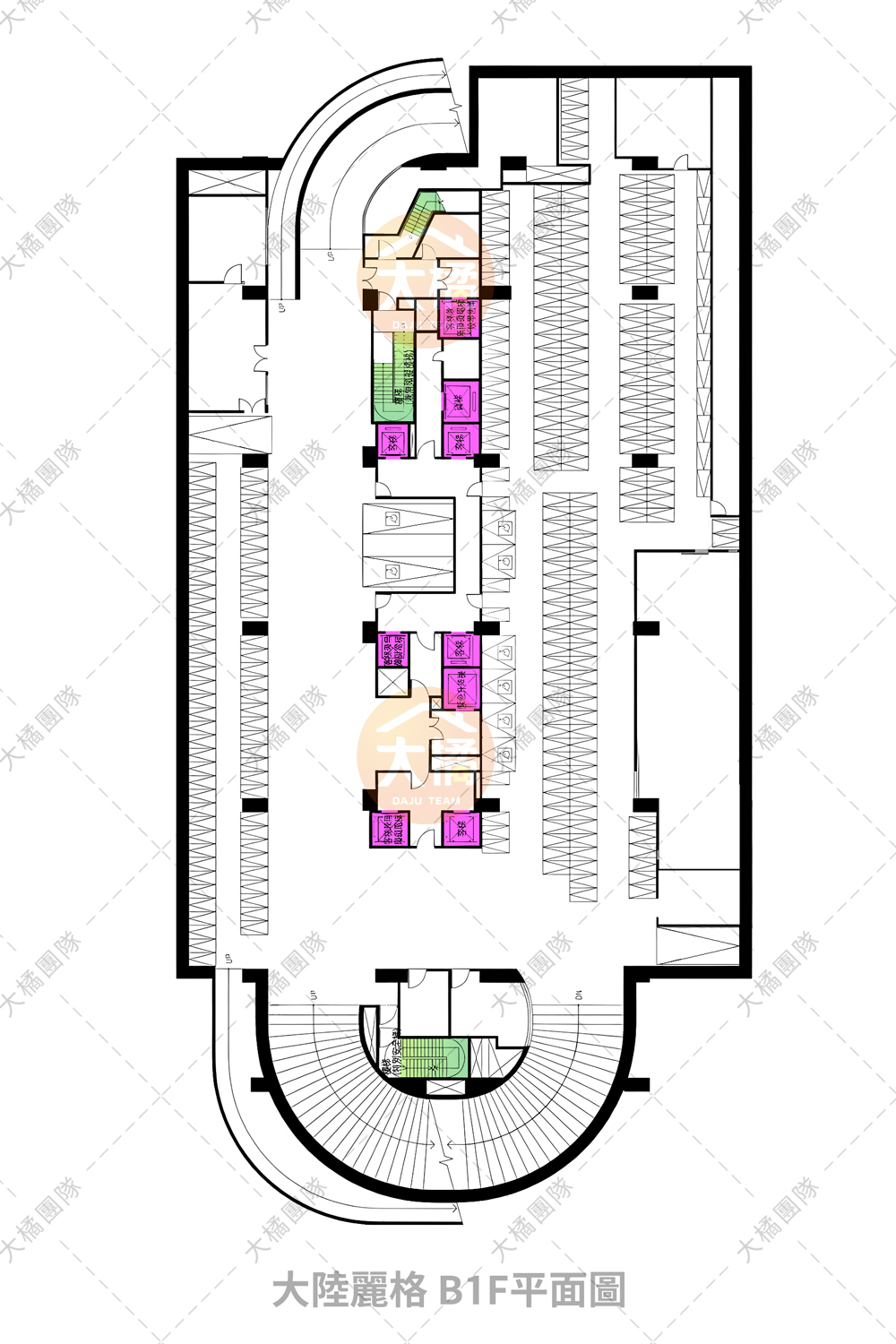 大陸麗格-B1F平面配置圖
