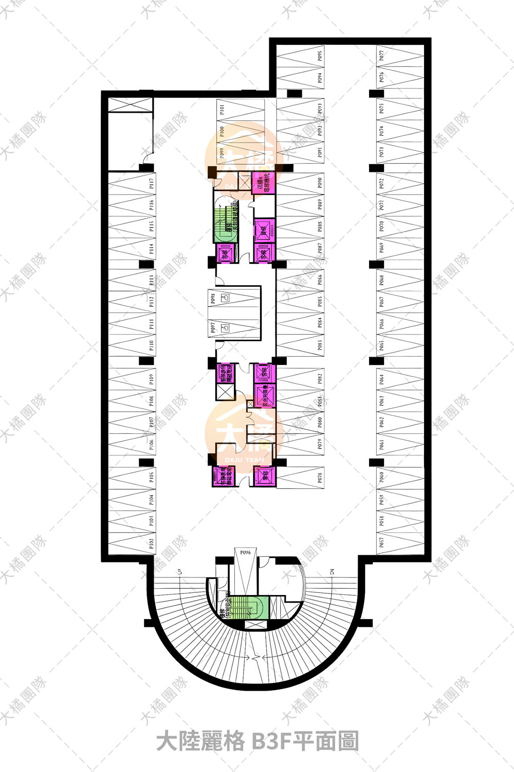 大陸麗格-B3F平面配置圖