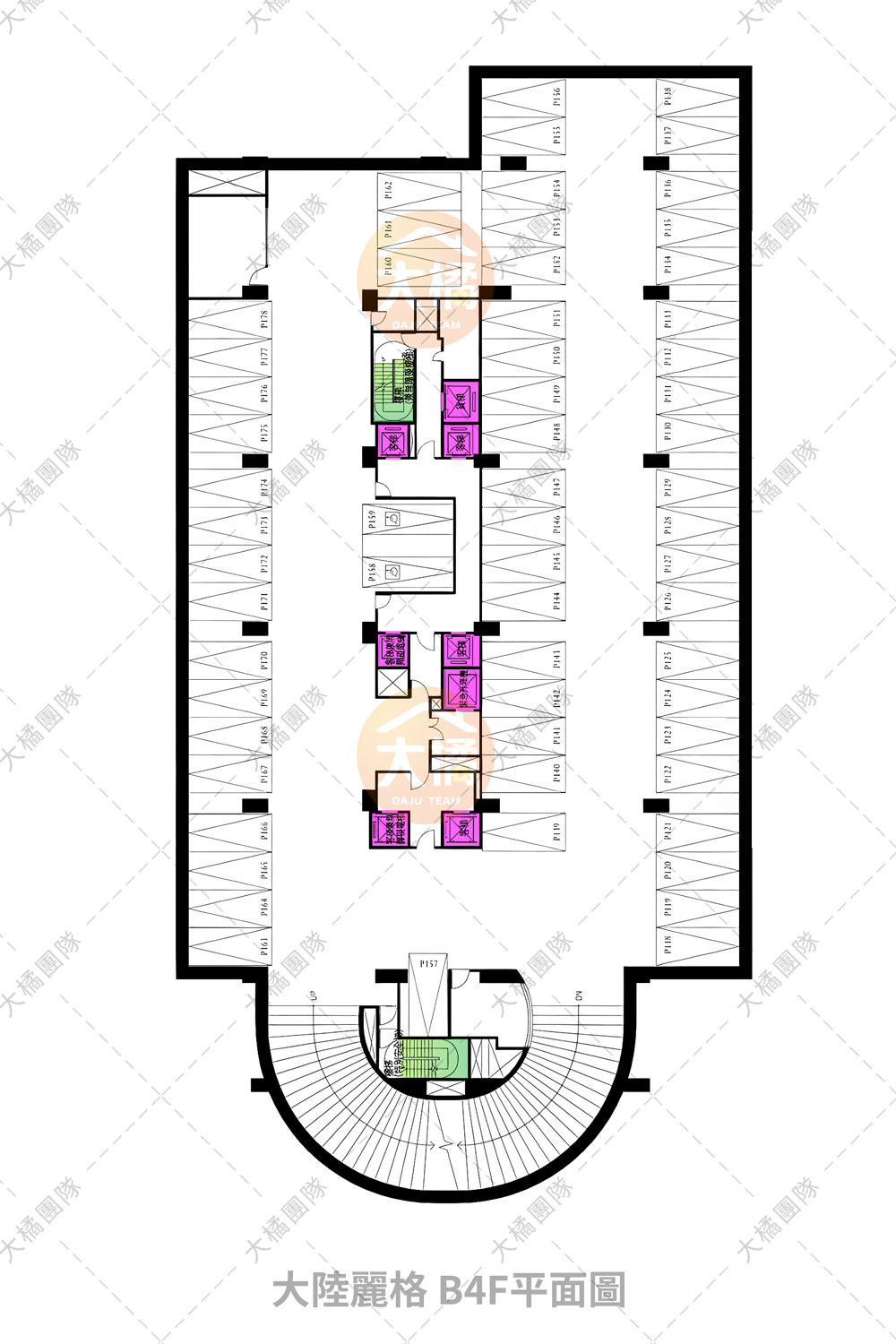 大陸麗格-B4F平面配置圖