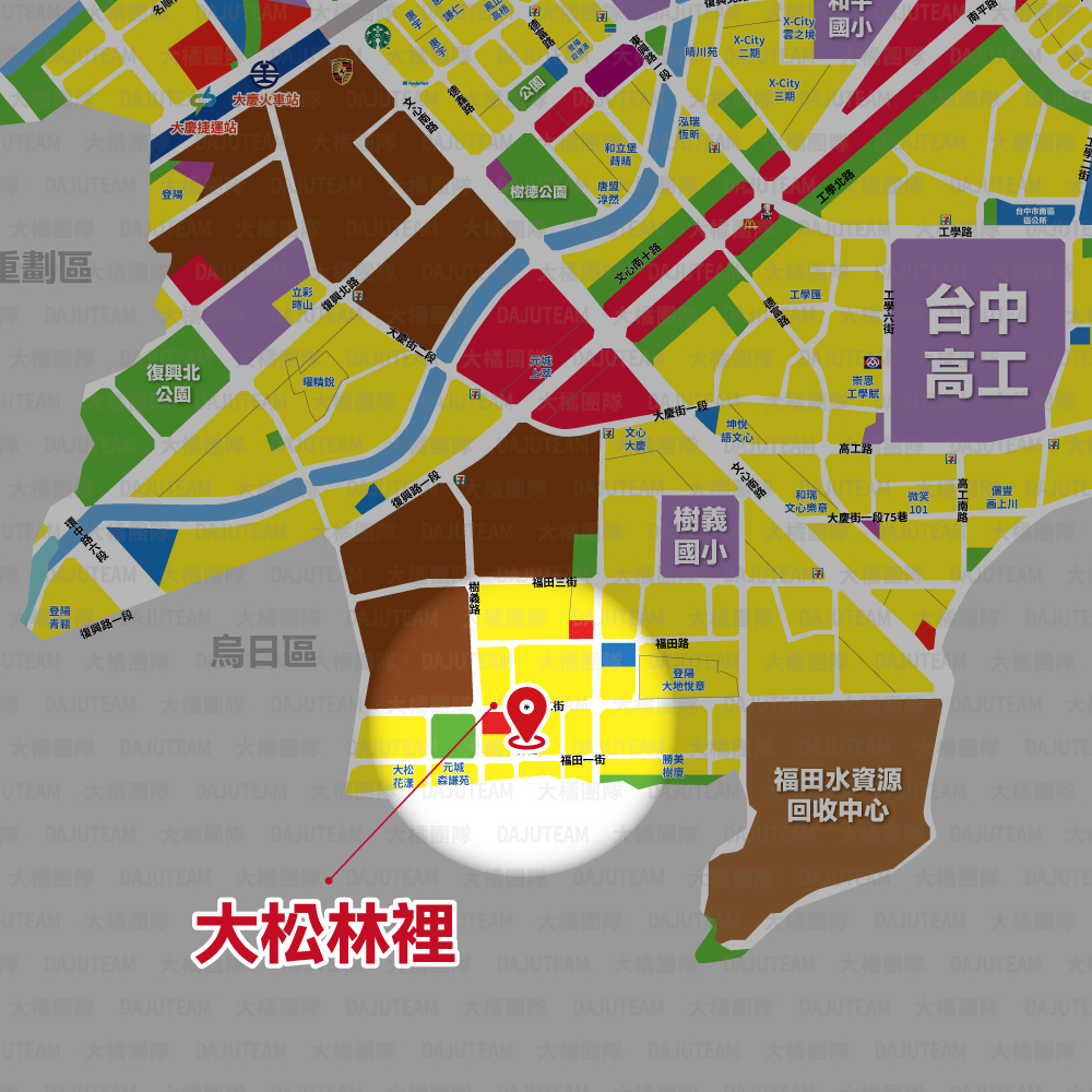 大松林裡-位置圖