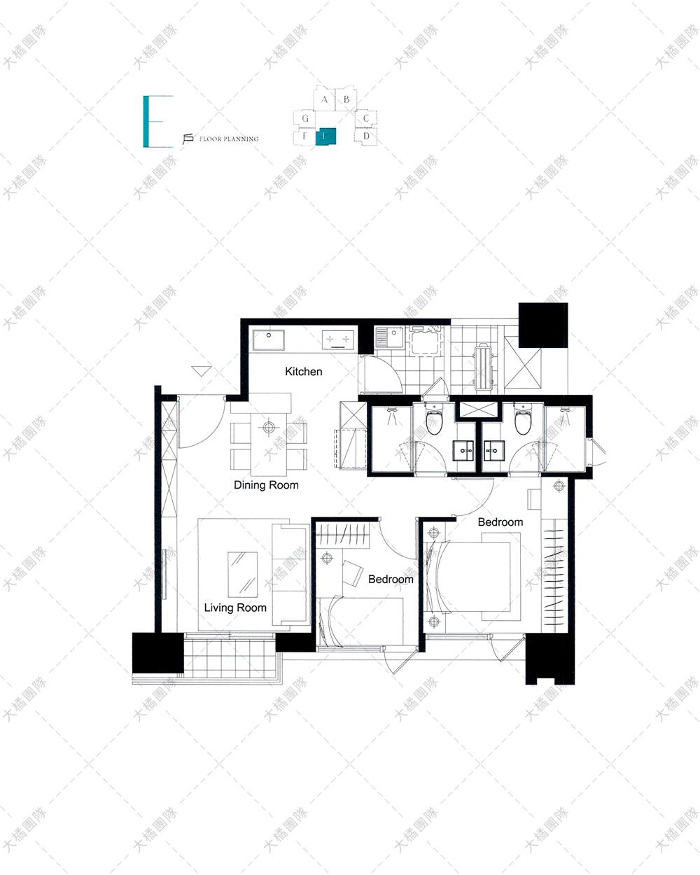 大毅MEHO-E戶 家具配置圖