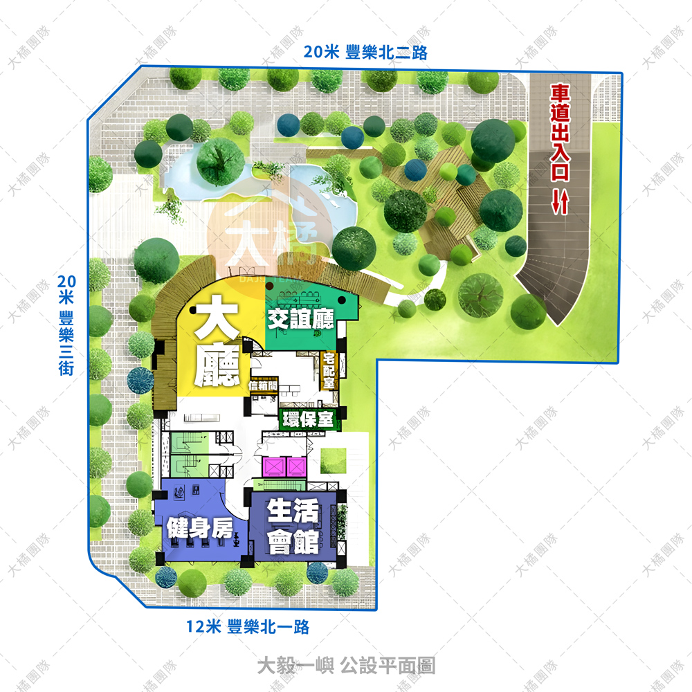 大毅一嶼-公設平面圖