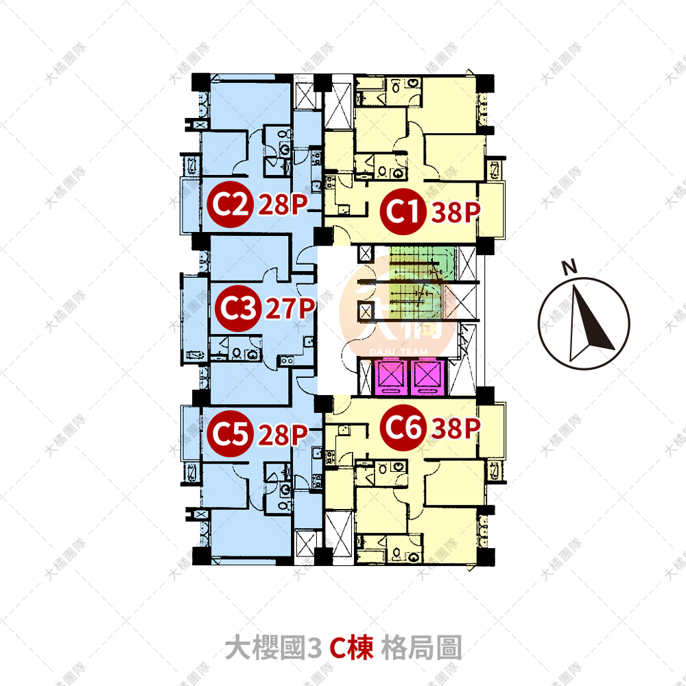 大櫻國3-C棟格局圖