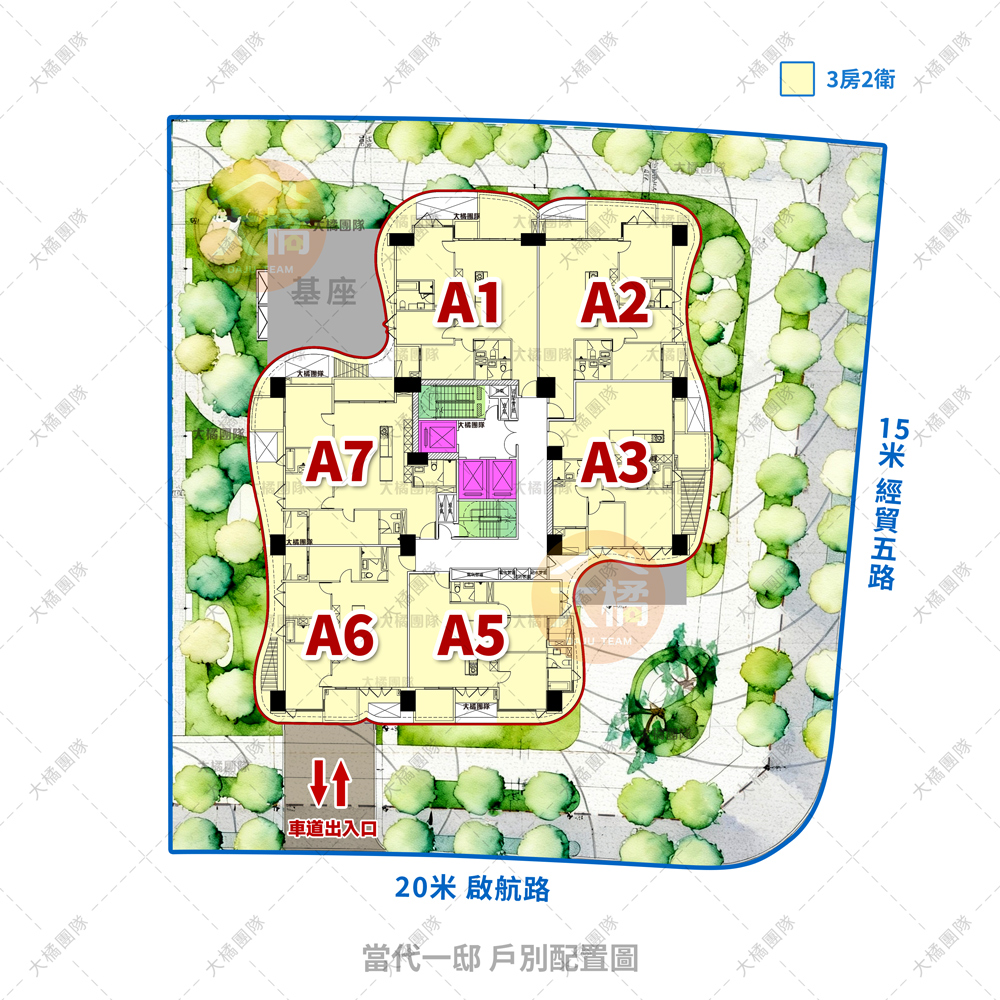 當代一邸-戶別配置圖