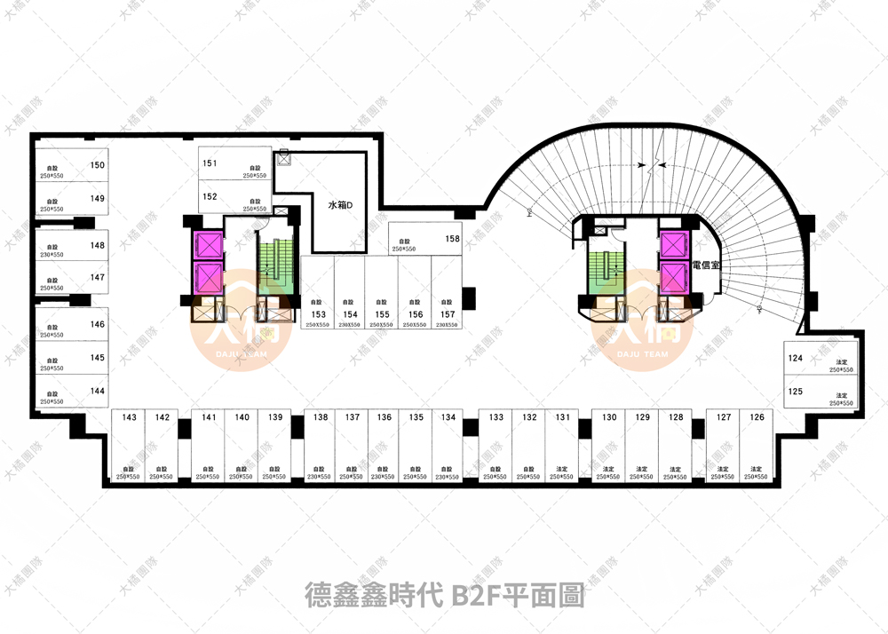 德鑫鑫時代-B2F平面配置圖