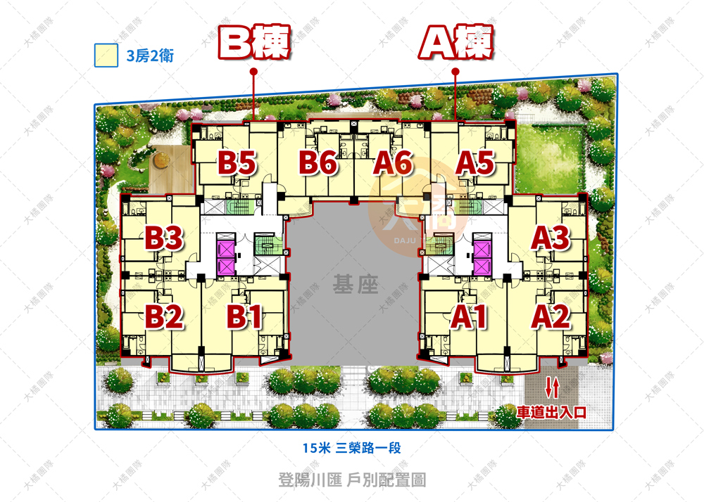 登陽川匯-戶別配置圖
