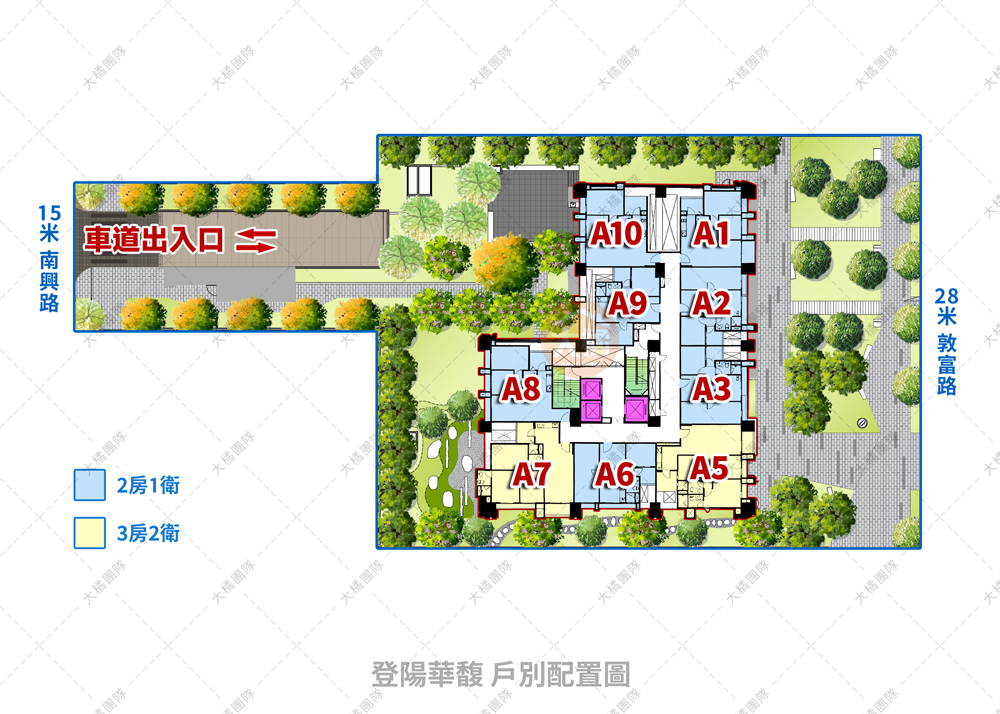 登陽華馥-戶別配置圖