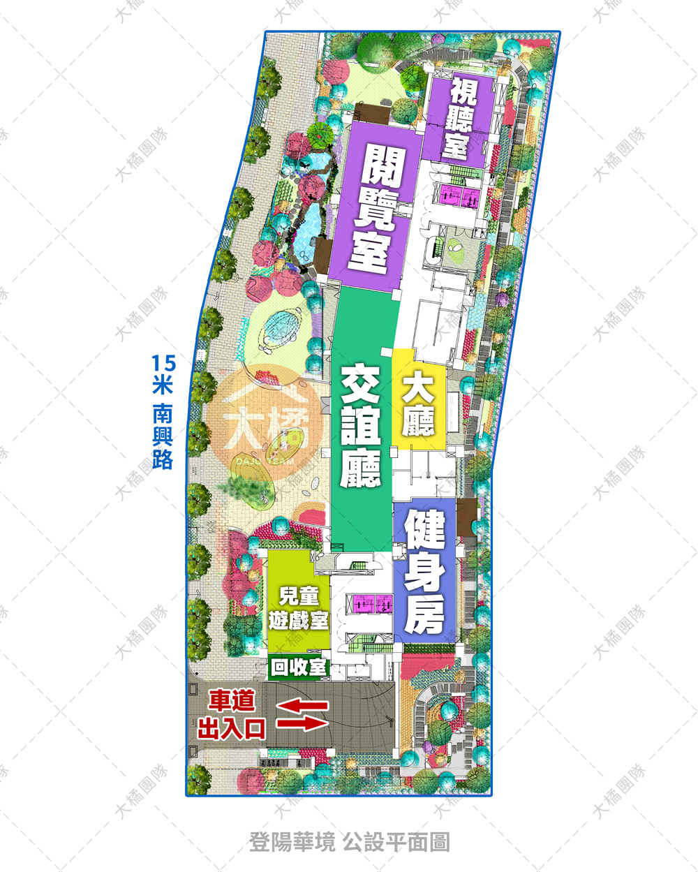 登陽華境-公設平面圖