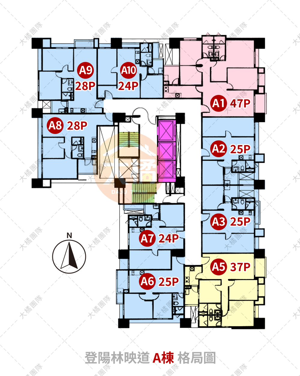 登陽林映道-A棟格局圖