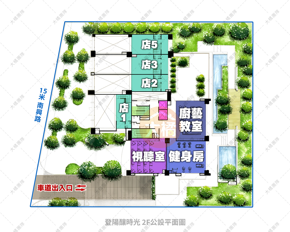 登陽釀時光-2F公設平面圖