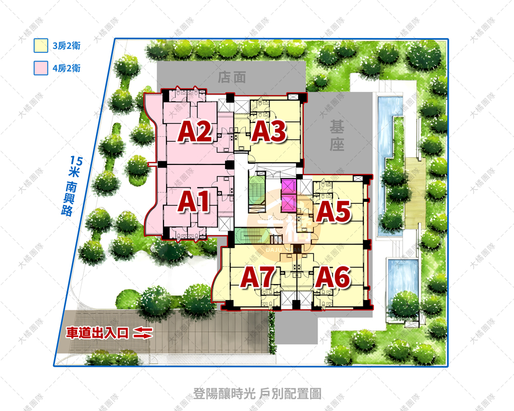 登陽釀時光-戶別配置圖