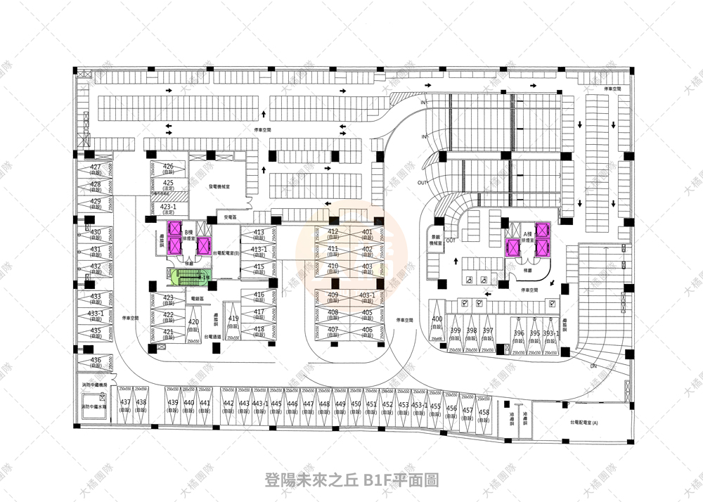 登陽未來之丘-停車場配置B1F